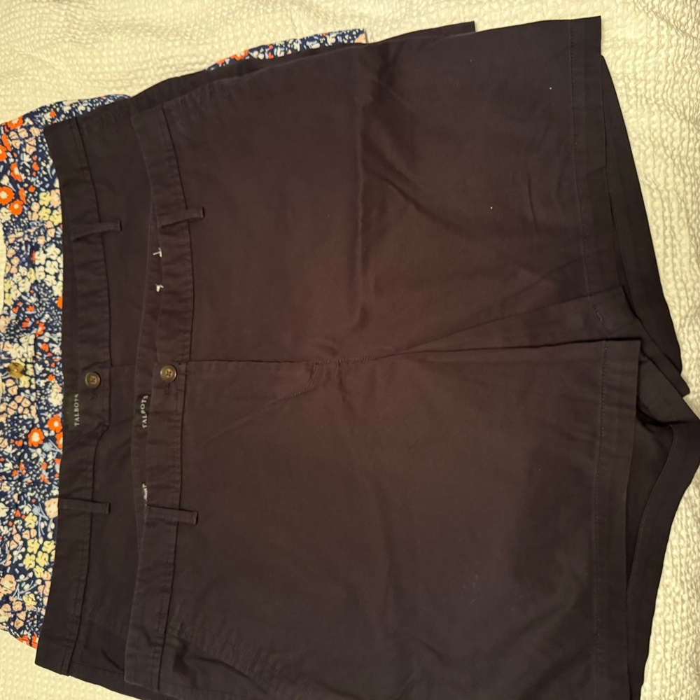 Talbots Black Bermuda Shorts Classic Style